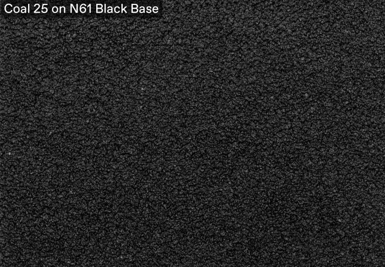 coal 25 on n61 black base quartz shield colour chart